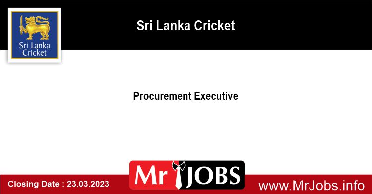 Procurement Executive Sri Lanka Cricket Vacancies 2023