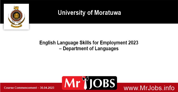 English Language Skills for Employment 2023 - University of Moratuwa