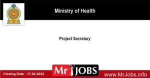 Project Secretary Ministry of Health Vacancies 2023