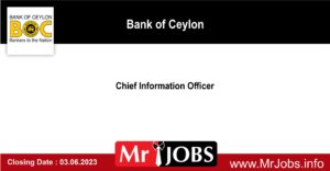 Chief Information Officer - Bank of Ceylon 2023