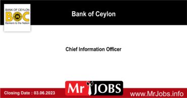 Chief Information Officer - Bank of Ceylon 2023
