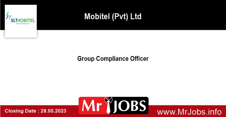 Group Compliance Officer SLT Mobitel Vacancies 2023