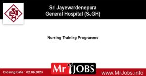 Nursing Training Programme Sri Jayewardenepura General Hospital