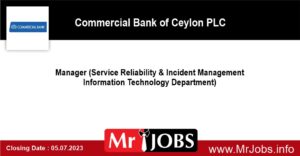 Manager – Commercial Bank of Ceylon PLC 2023