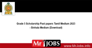 Grade 5 Scholarship Examination Past Paper 2023 Sinhala Medium Download