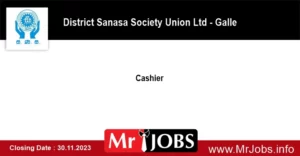 Cashier Galle District Sanasa Society Union Ltd jobs Vacancies 2023