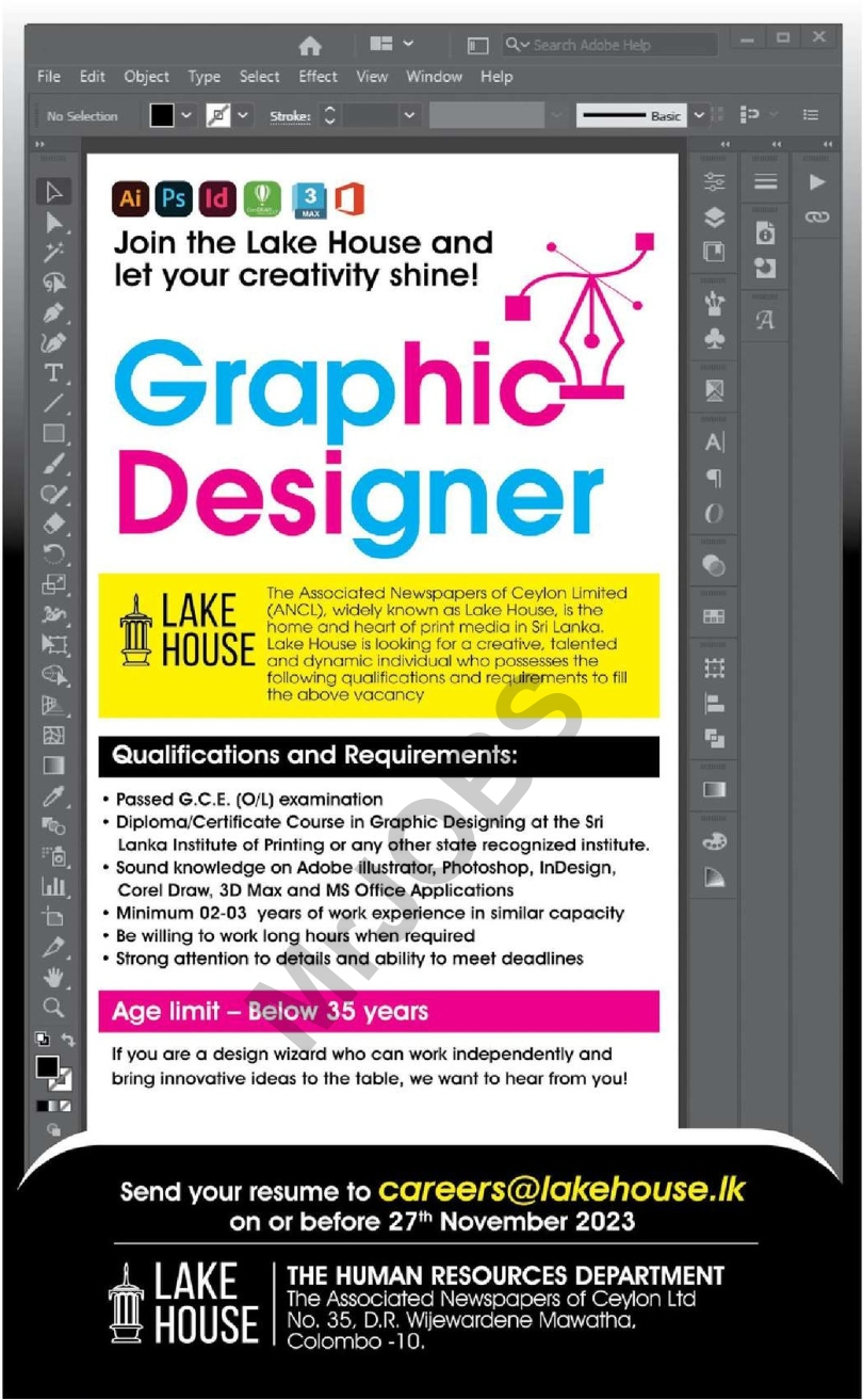 Graphic Designer Lake House Job Vacancies 2023