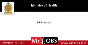 HR Assistant Ministry of Health jobs Vacancies 2023