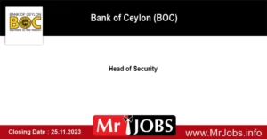 Head of Security BOC Job Vacancy 2023